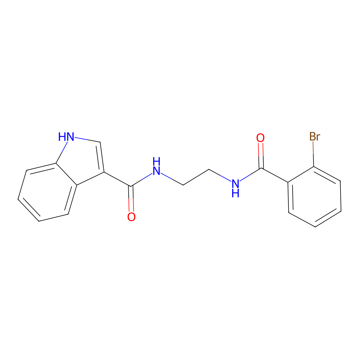 N-(2-{[(2-bromophenyl)carbonyl]amino}ethyl)-1H-indole-3-carboxamide molecular structure, CAS 1010926-48-3