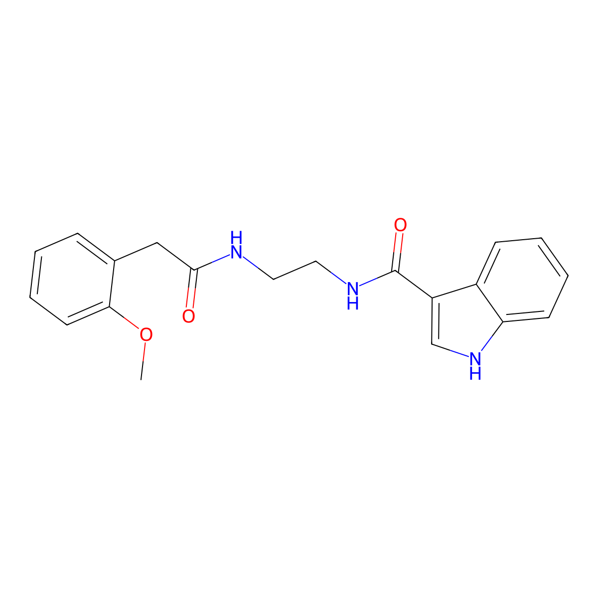 N-(2-{[(2-methoxyphenyl)acetyl]amino}ethyl)-1H-indole-3-carboxamide molecular structure, CAS 1010928-10-5