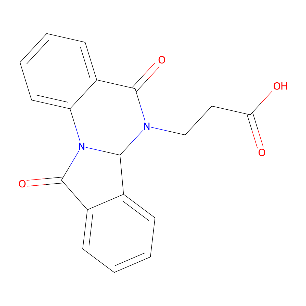 3-{5,11-dioxo-5H,6H,6aH,11H-isoindolo[2,1-a]quinazolin-6-yl}propanoic acid molecular structure, CAS 1010928-60-5
