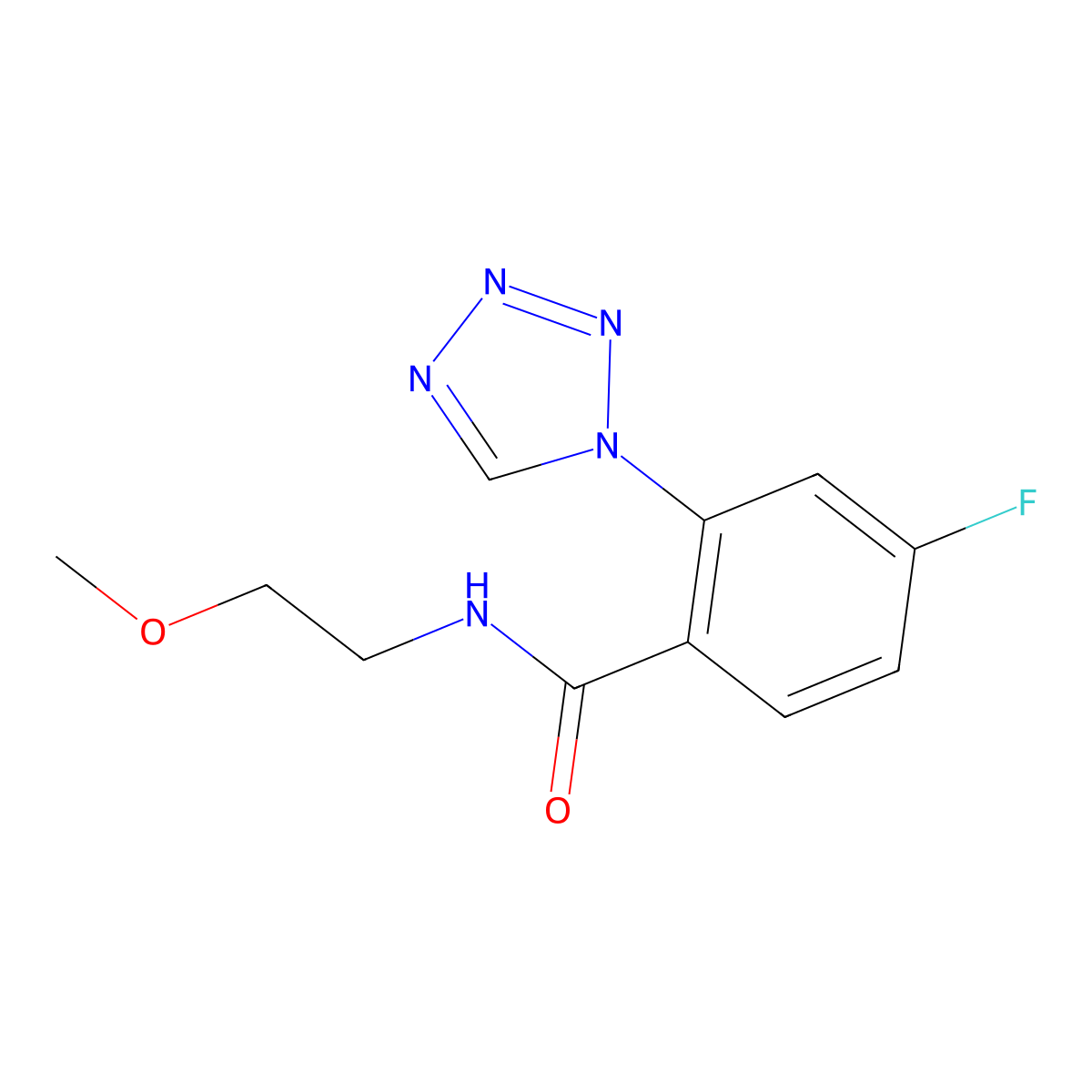 C11H12FN5O2 molecular structure, CAS 1010928-87-6