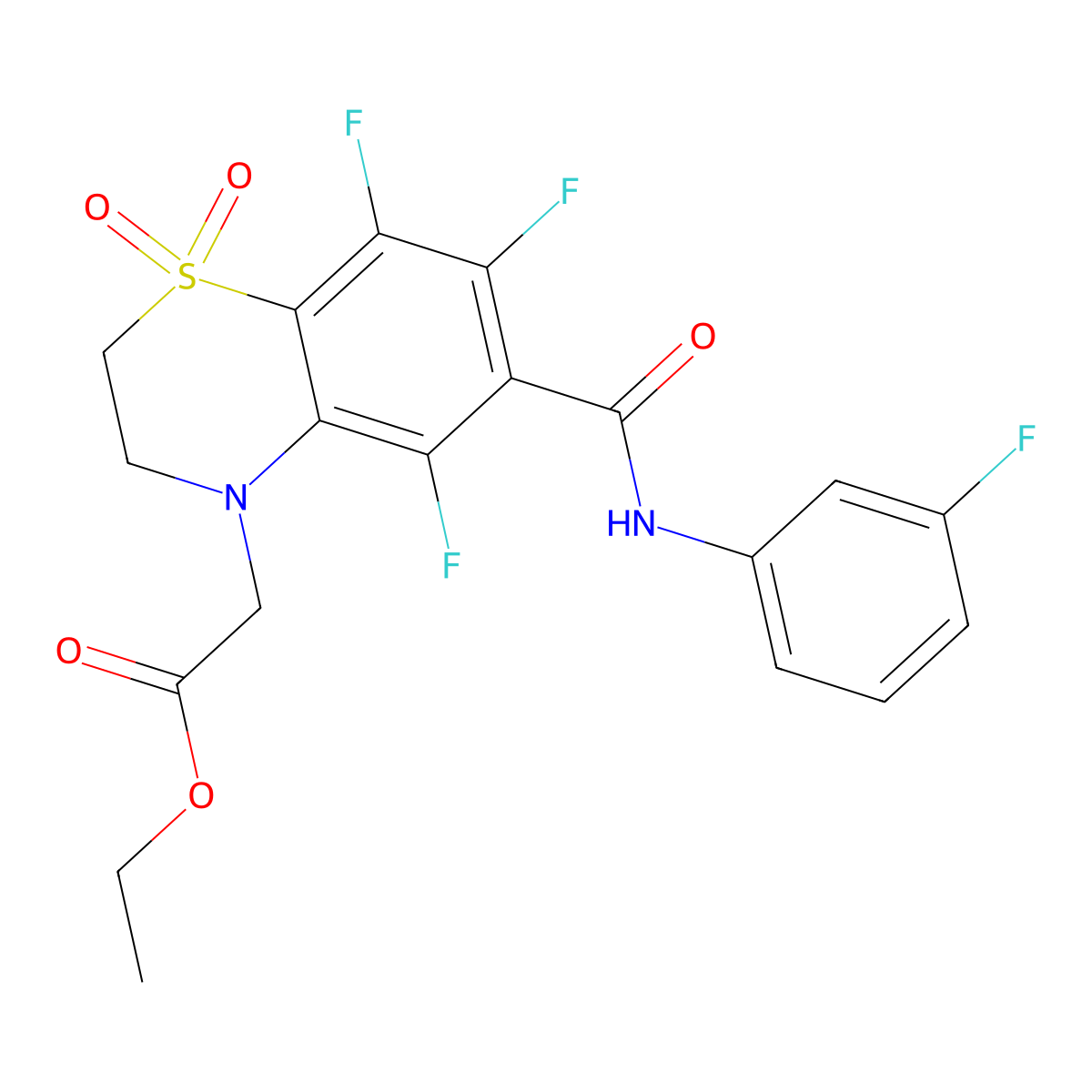 C19H16F4N2O5S molecular structure, CAS 1010929-17-5
