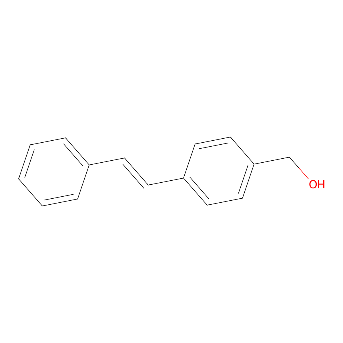 trans-4-Stilbenemethanol molecular structure, CAS 101093-37-2
