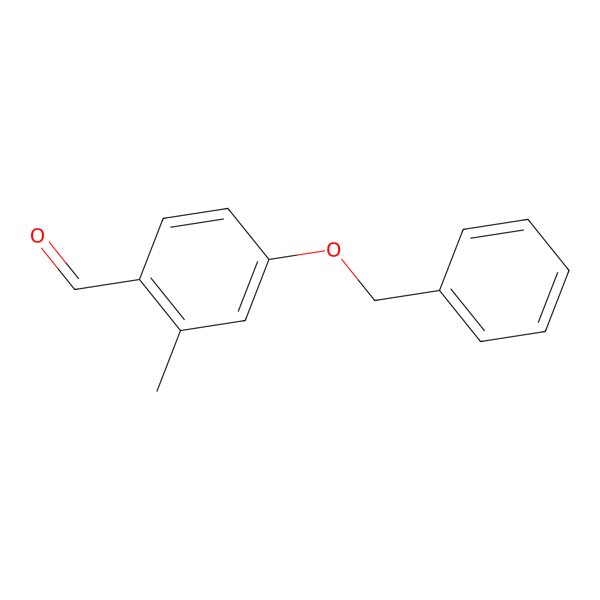 2-Methyl 4-benzyloxybenzaldehyde molecular structure, CAS 101093-56-5