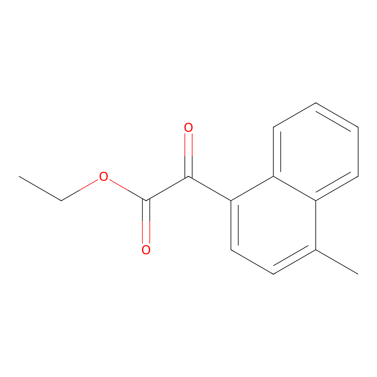 Ethyl 4-methyl-1-naphthoylformate molecular structure, CAS 101093-81-6