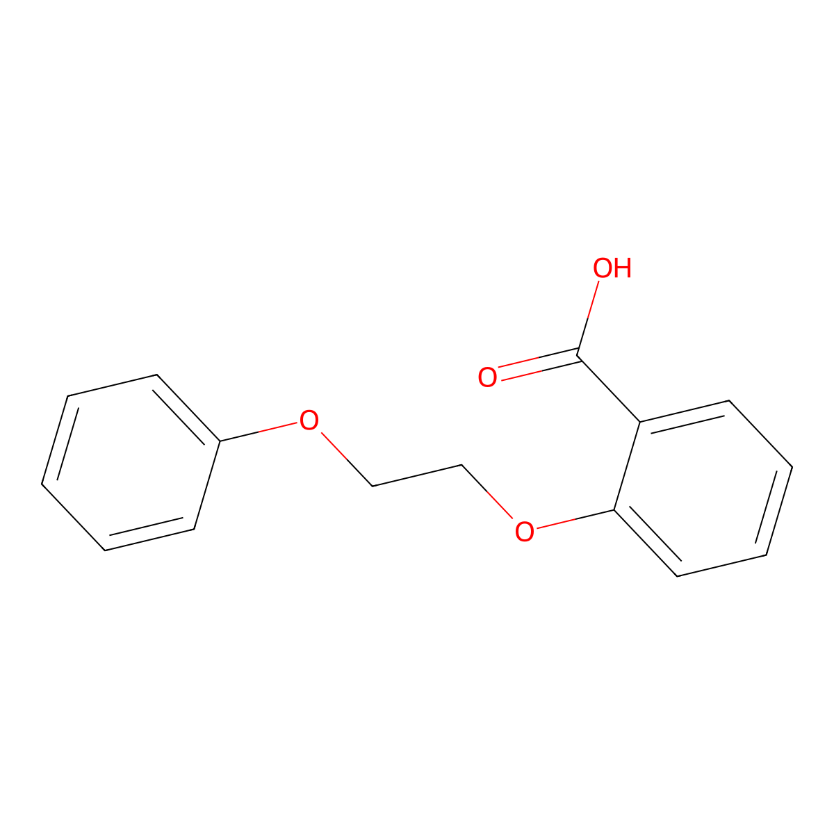 2-(2-Phenoxyethoxy)benzoic acid molecular structure, CAS 101093-93-0