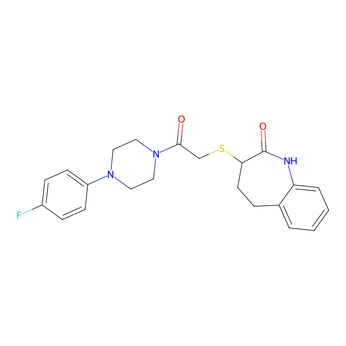 1-[4-(4-fluorophenyl)piperazin-1-yl]-2-[(2-hydroxy-4,5-dihydro-3H-1-benzazepin-3-yl)sulfanyl]ethanone molecular structure, CAS 1010930-17-2