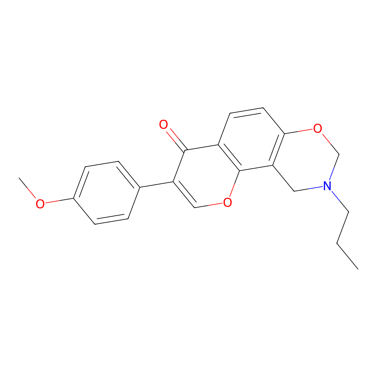 3-(4-methoxyphenyl)-9-propyl-9,10-dihydro-4H,8H-chromeno[8,7-e][1,3]oxazin-4-one molecular structure, CAS 1010930-72-9