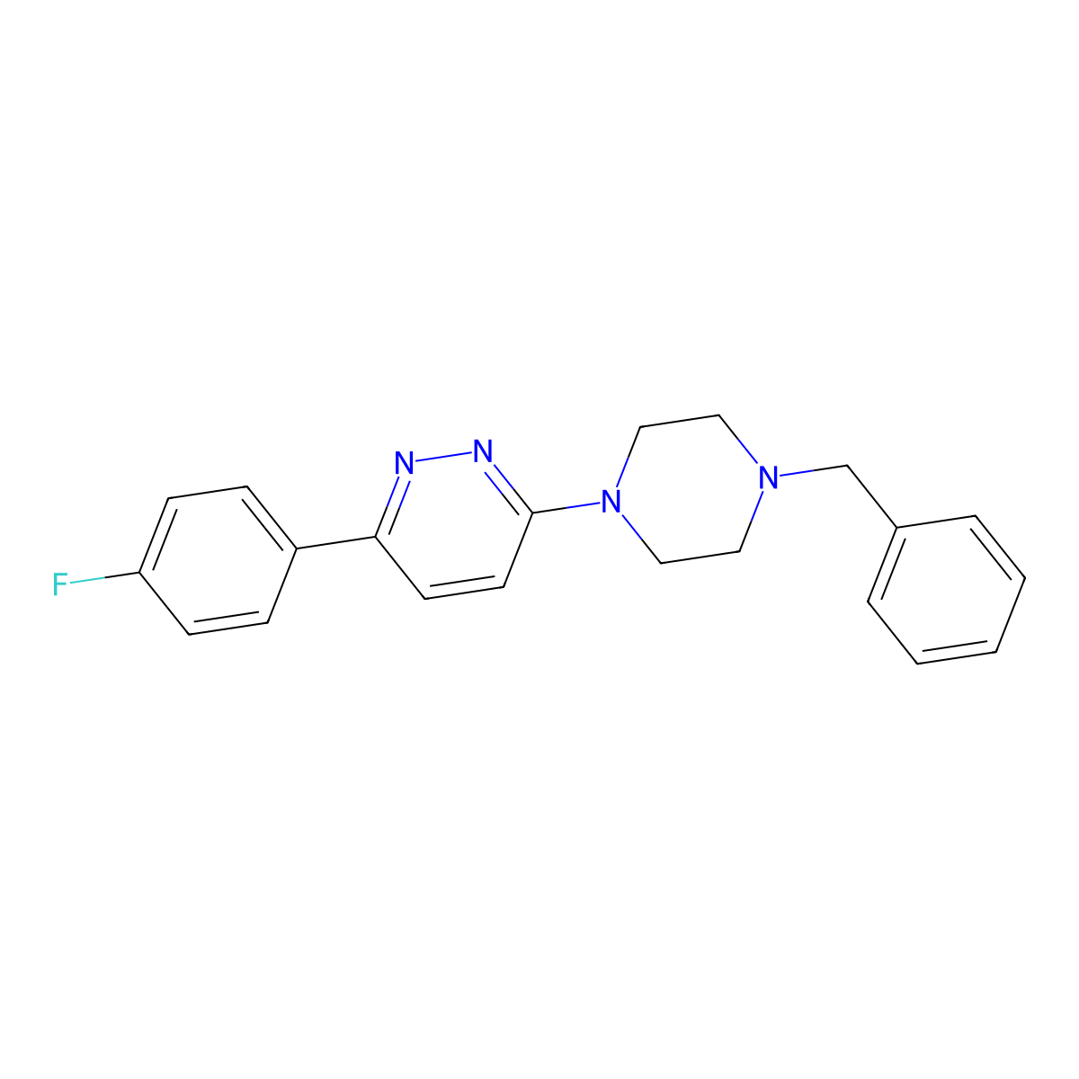 3-(4-Benzylpiperazin-1-yl)-6-(4-fluorophenyl)pyridazine molecular structure, CAS 1010930-81-0