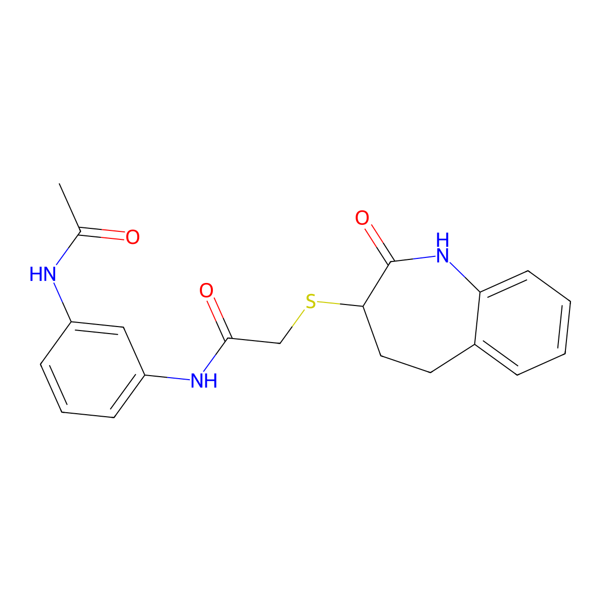 N-[3-(acetylamino)phenyl]-2-[(2-hydroxy-4,5-dihydro-3H-1-benzazepin-3-yl)sulfanyl]acetamide molecular structure, CAS 1010933-37-5
