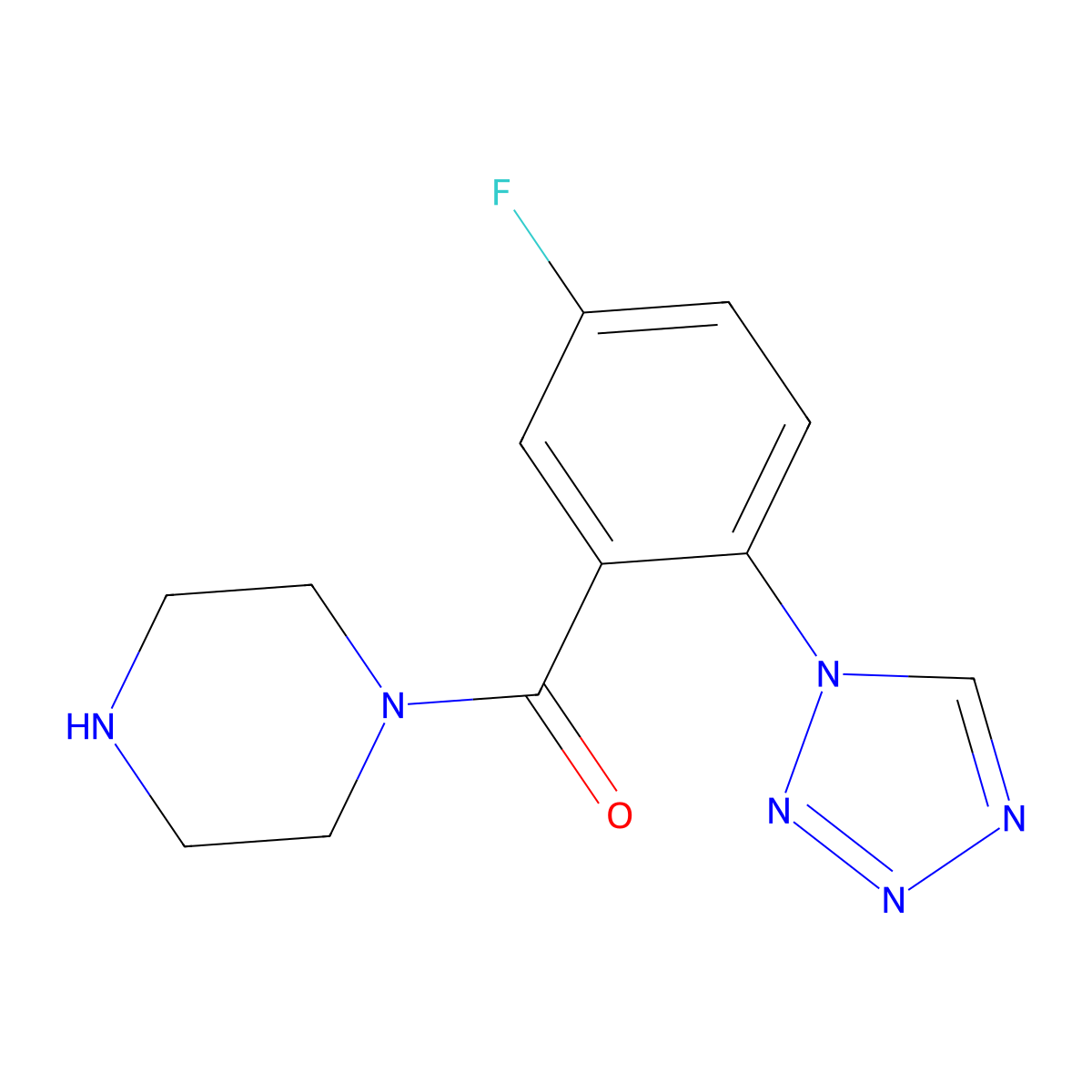 C12H13FN6O molecular structure, CAS 1010935-22-4