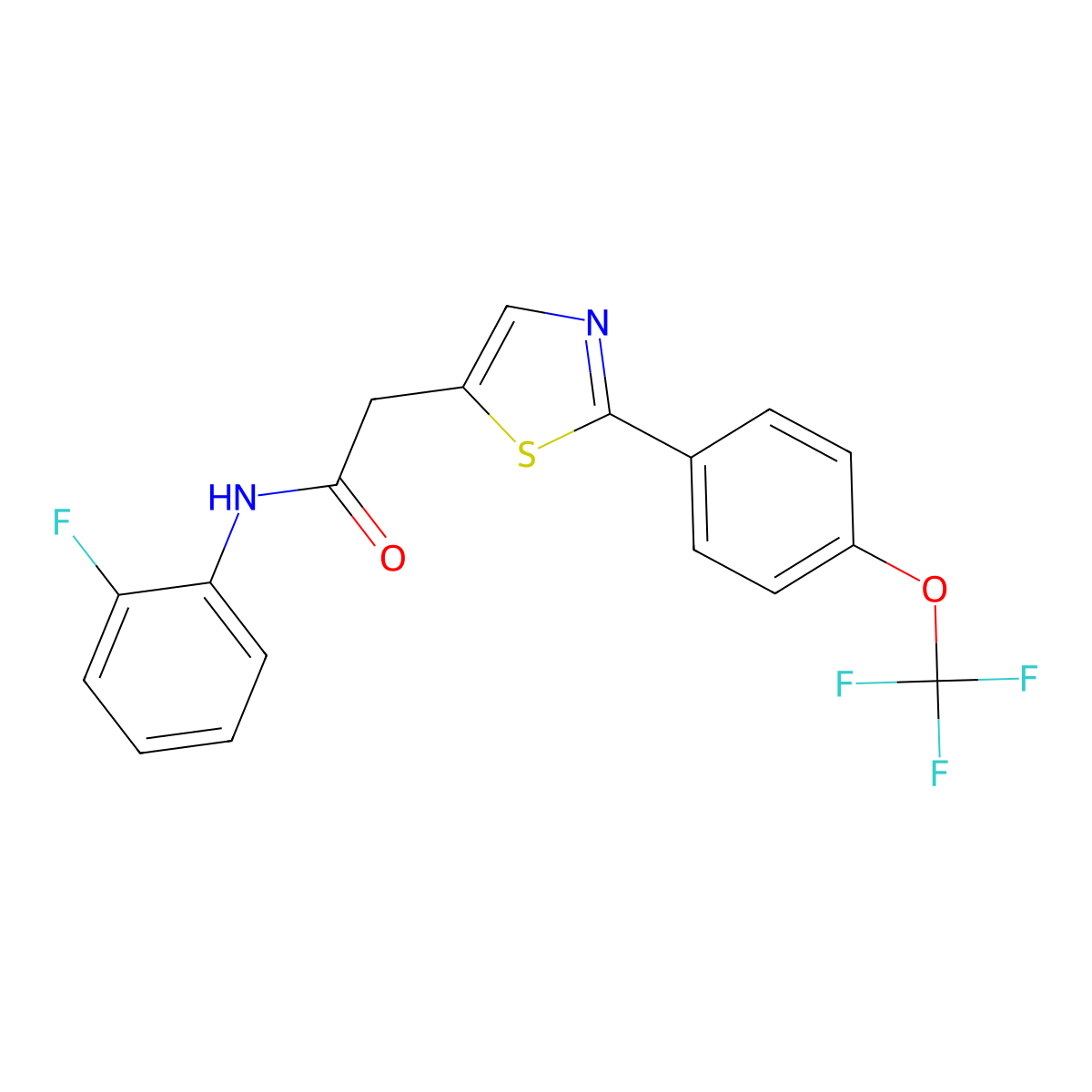 C18H12F4N2O2S molecular structure, CAS 1010935-85-9
