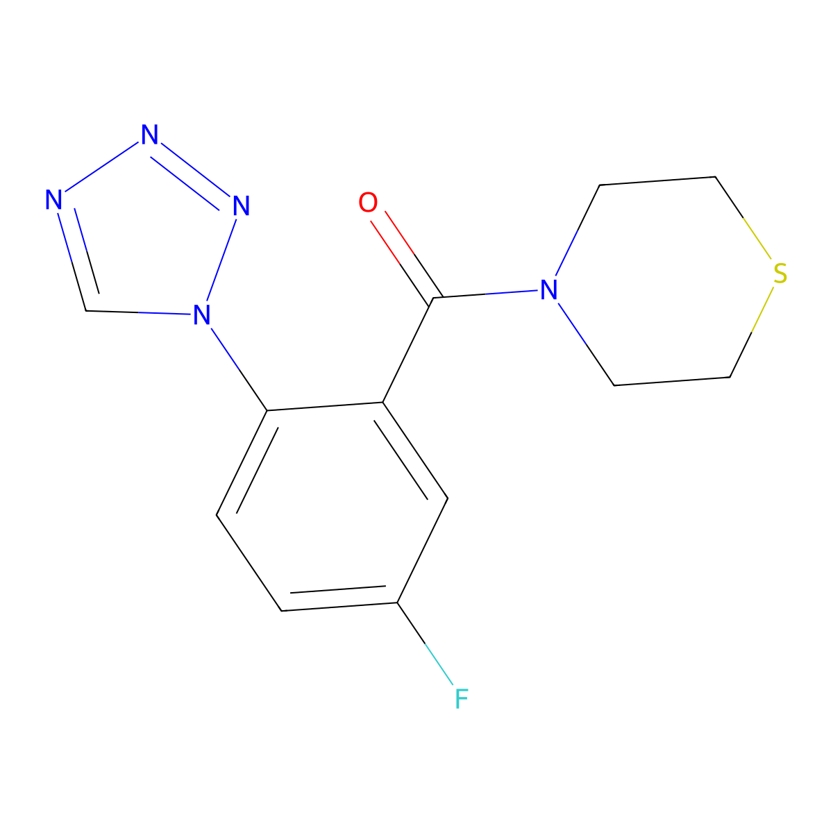 C12H12FN5OS molecular structure, CAS 1010935-94-0