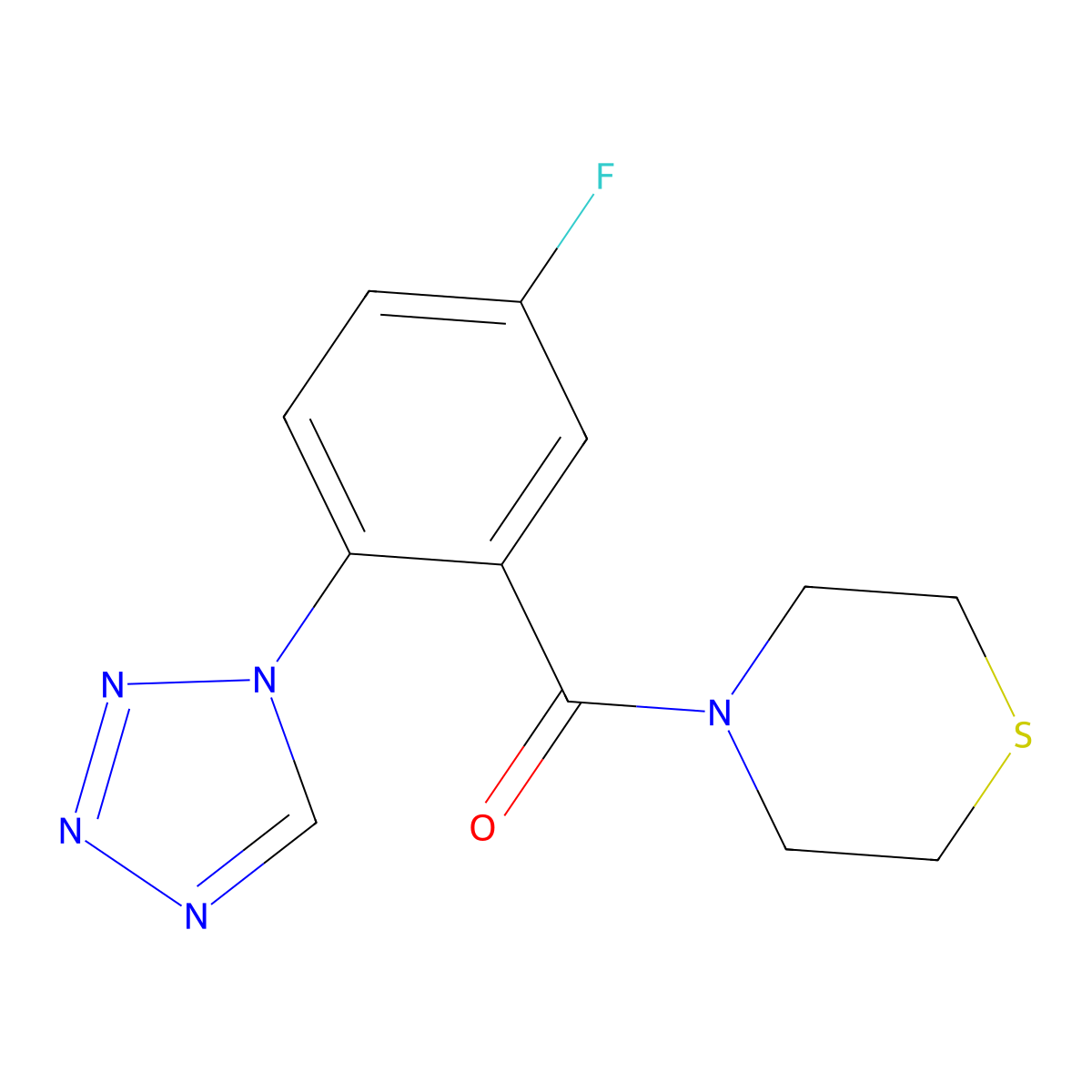 C12H12FN5OS molecular structure, CAS 1010935-94-0