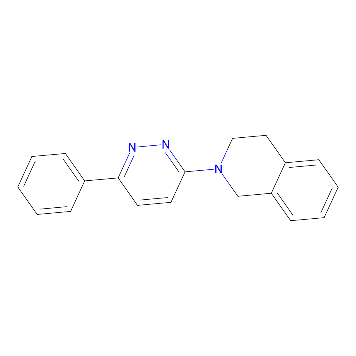 2-(6-Phenylpyridazin-3-yl)-1,2,3,4-tetrahydroisoquinoline molecular structure, CAS 1010936-37-4