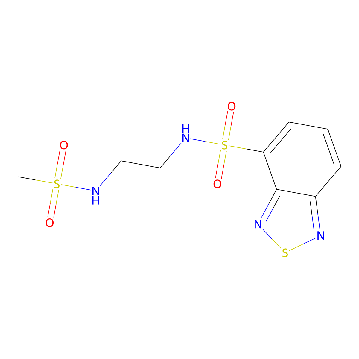 C9H12N4O4S3 molecular structure, CAS 1010937-41-3