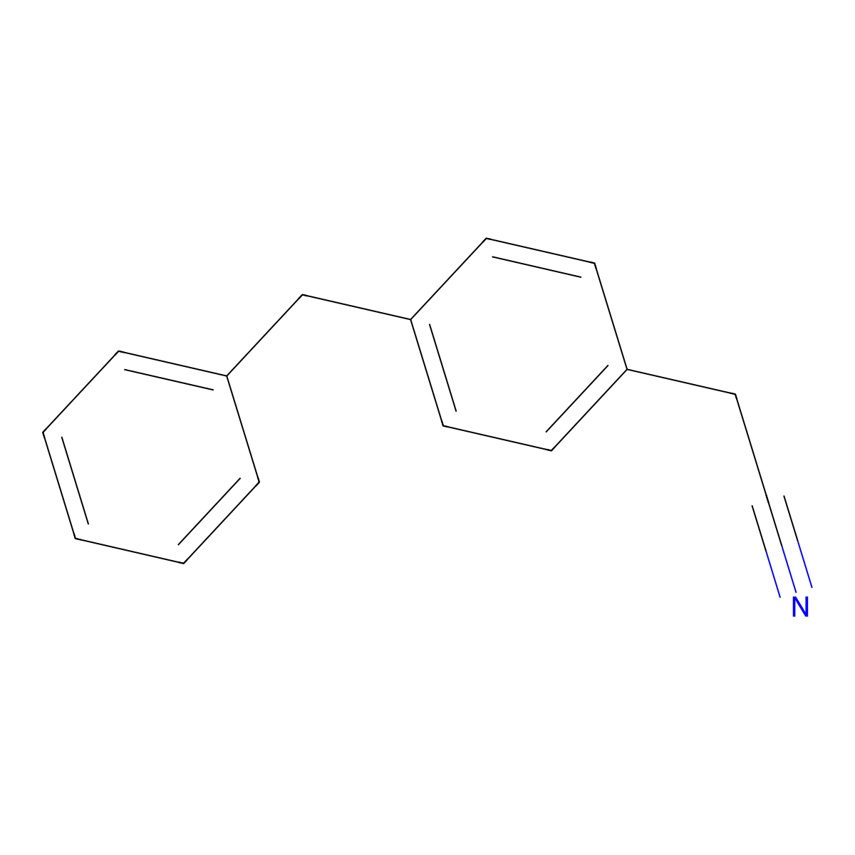 4-Benzylphenylacetonitrile molecular structure, CAS 101096-72-4