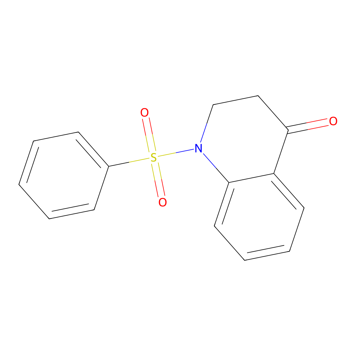 1-Benzenesulfonyl-2,3-dihydro-1H-quinolin-4-one molecular structure, CAS 101097-55-6