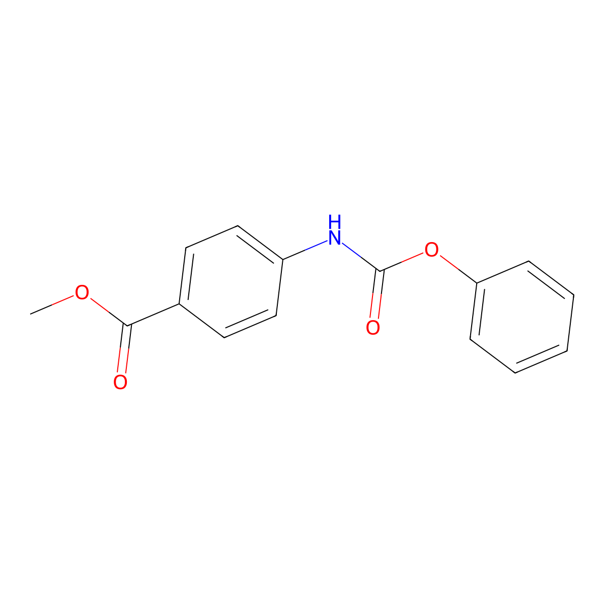 Methyl 4-[(phenoxycarbonyl)amino]benzoate molecular structure, CAS 101097-65-8