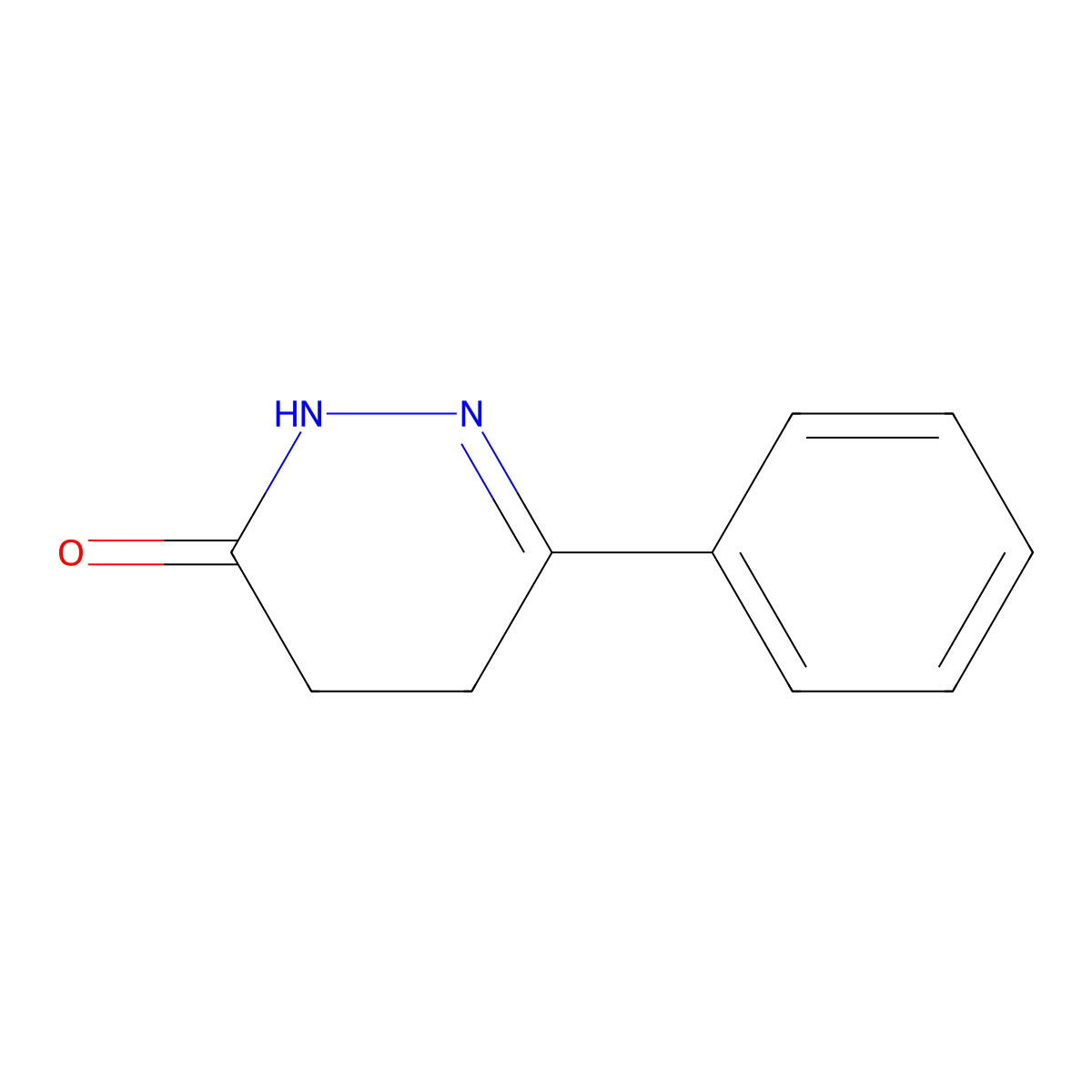 6-phenyl-4,5-dihydro-3(2H)-pyridazinone molecular structure, CAS 1011-46-7