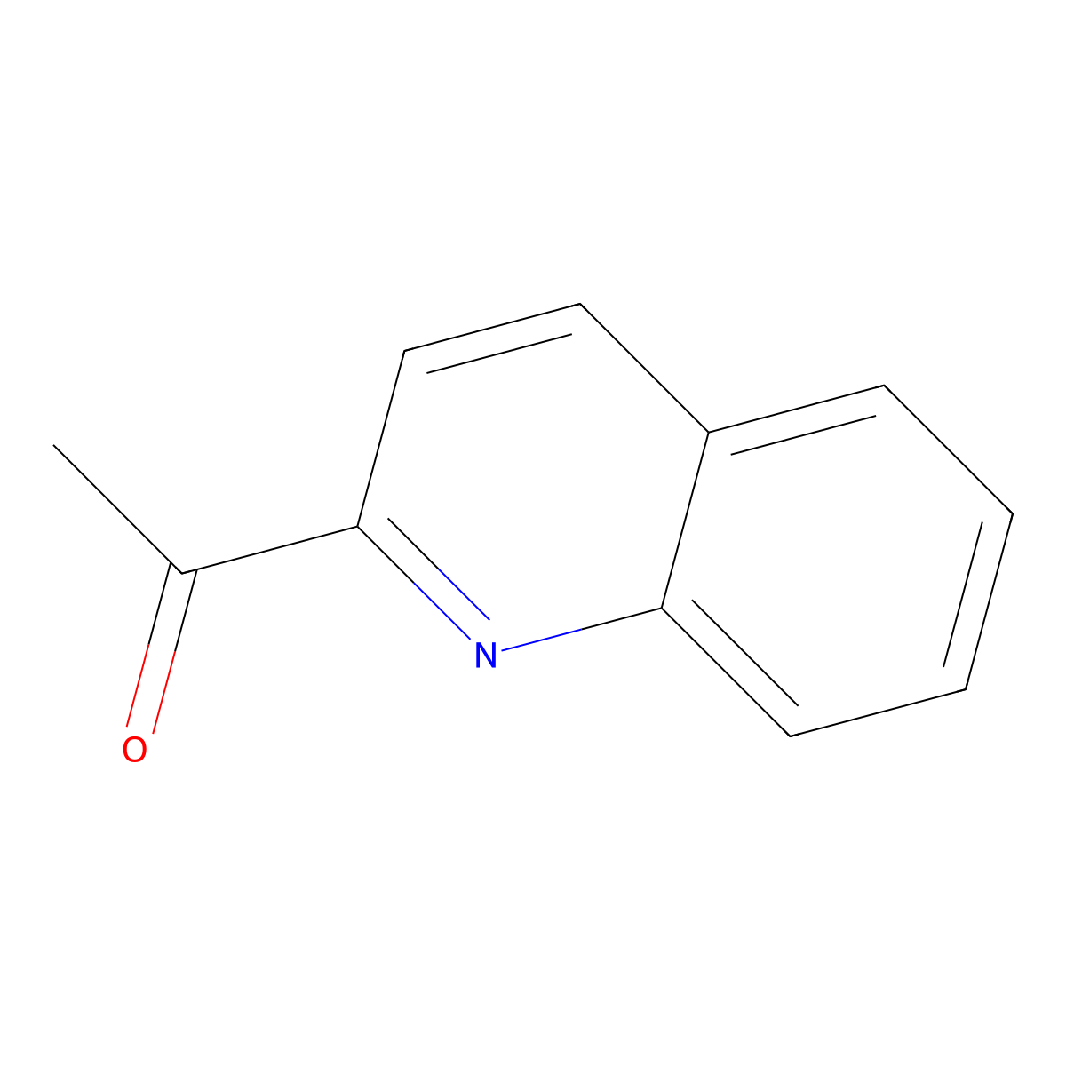 1-(Quinolin-2-yl)ethan-1-one molecular structure, CAS 1011-47-8