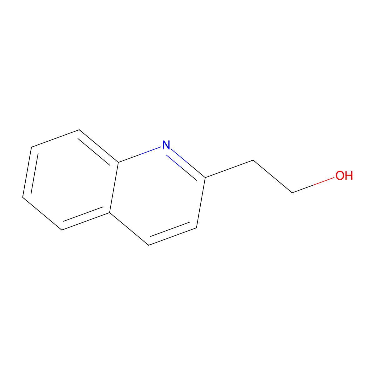 2-Quinolineethanol molecular structure, CAS 1011-50-3