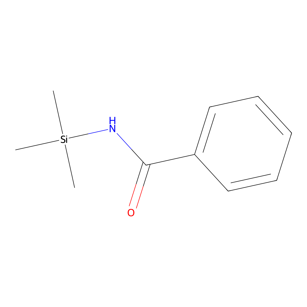 N-trimethylsilylbenzamide molecular structure, CAS 1011-57-0