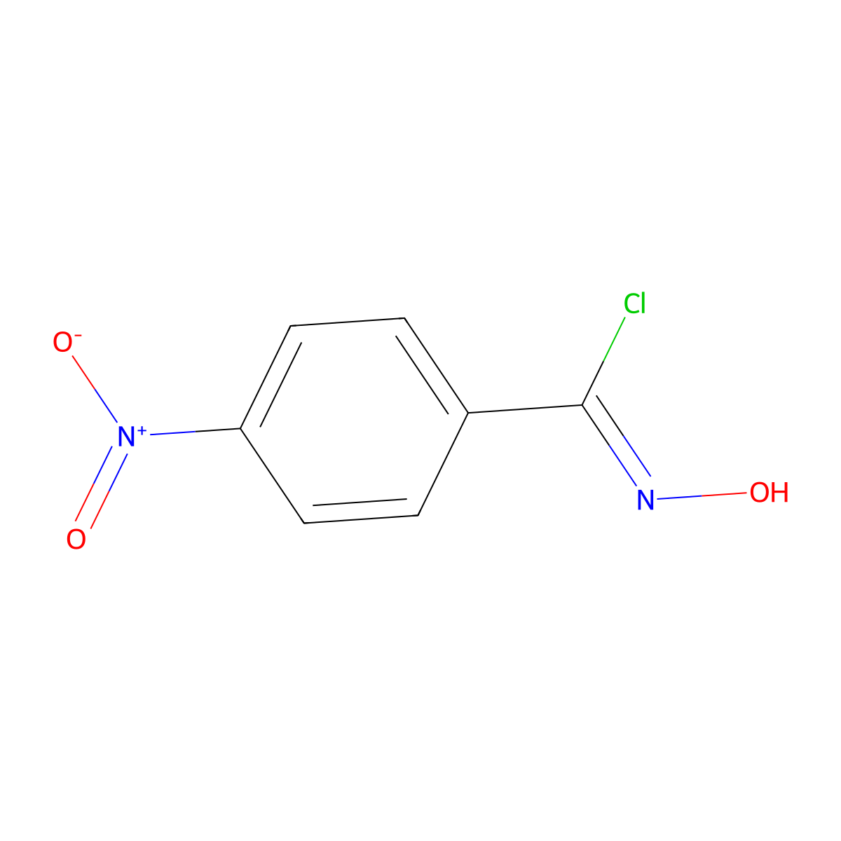 N-Hydroxy-4-nitrobenzimidoyl Chloride molecular structure, CAS 1011-84-3