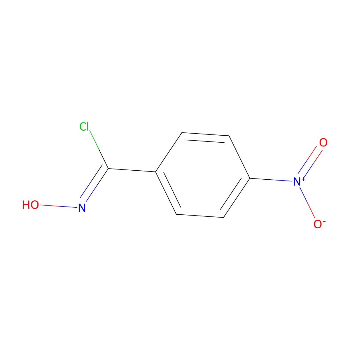N-Hydroxy-4-nitrobenzimidoyl Chloride molecular structure, CAS 1011-84-3