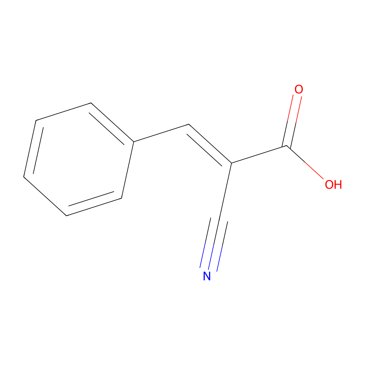 alpha-Cyanocinnamate molecular structure, CAS 1011-92-3