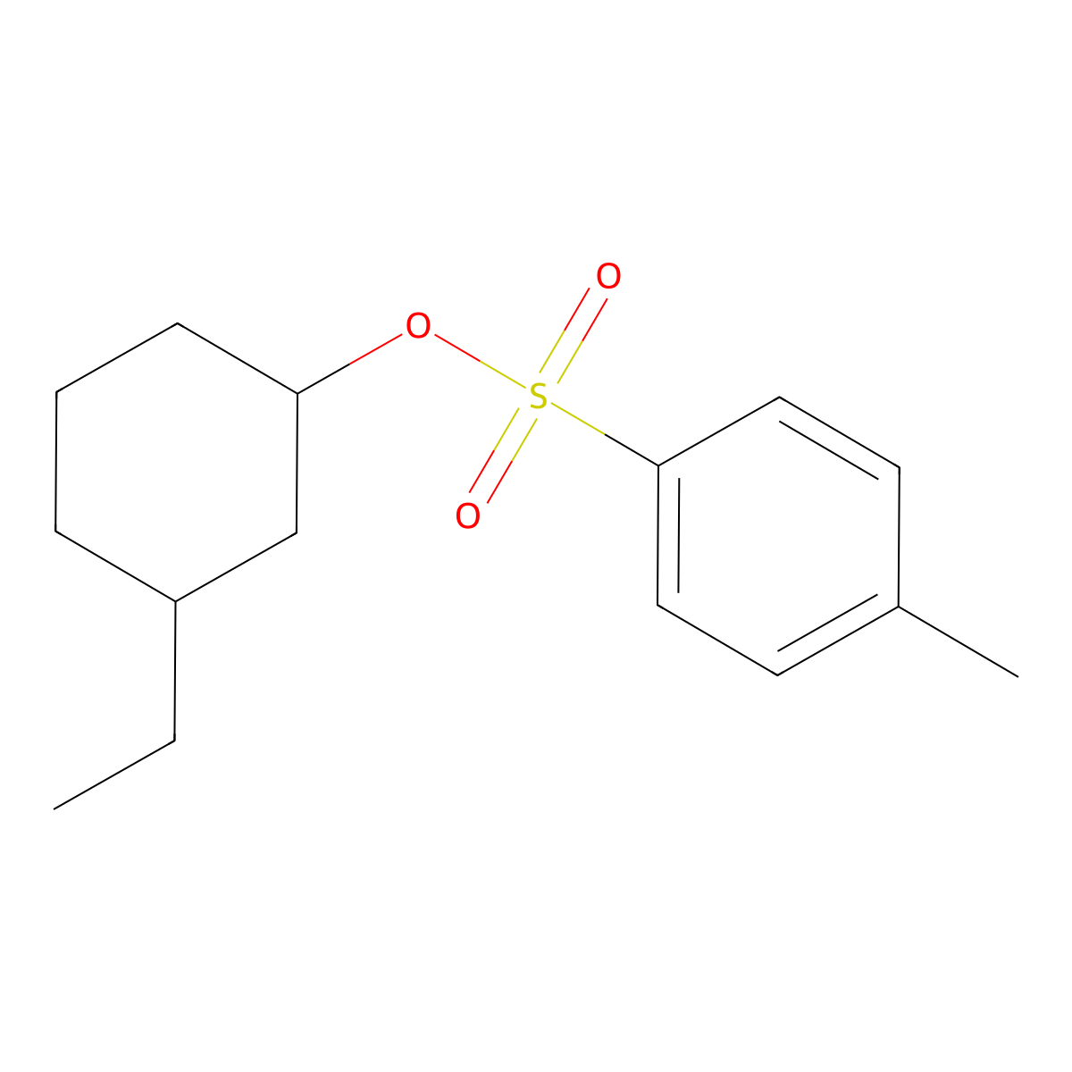 3-Ethylcyclohexyl 4-methylbenzene-1-sulfonate molecular structure, CAS 101101-07-9