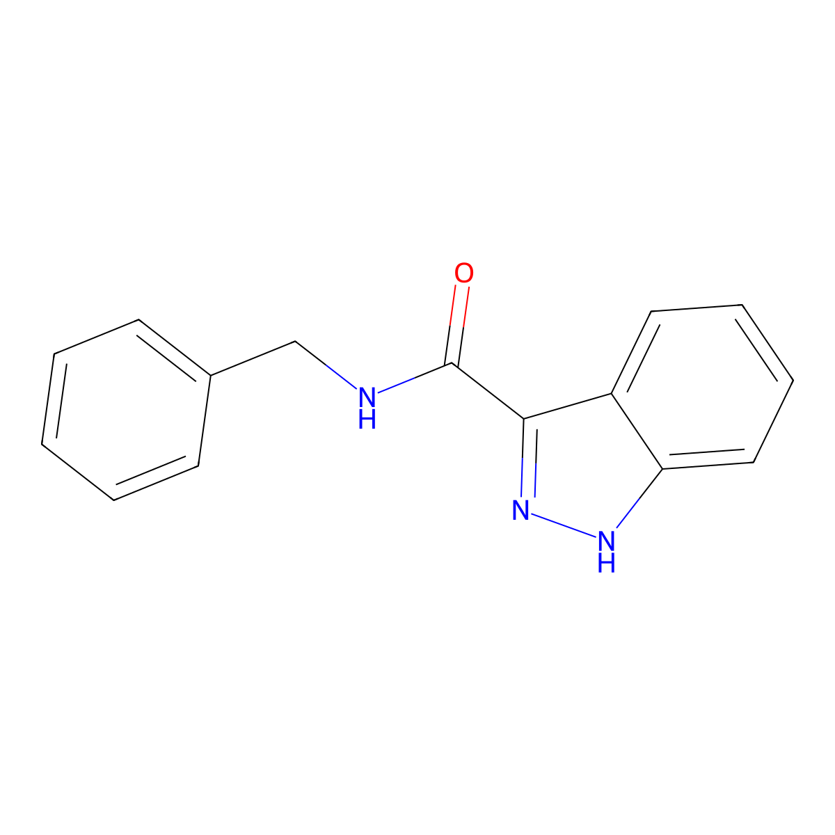 N-benzyl-1H-indazole-3-carboxamide molecular structure, CAS 101101-71-7