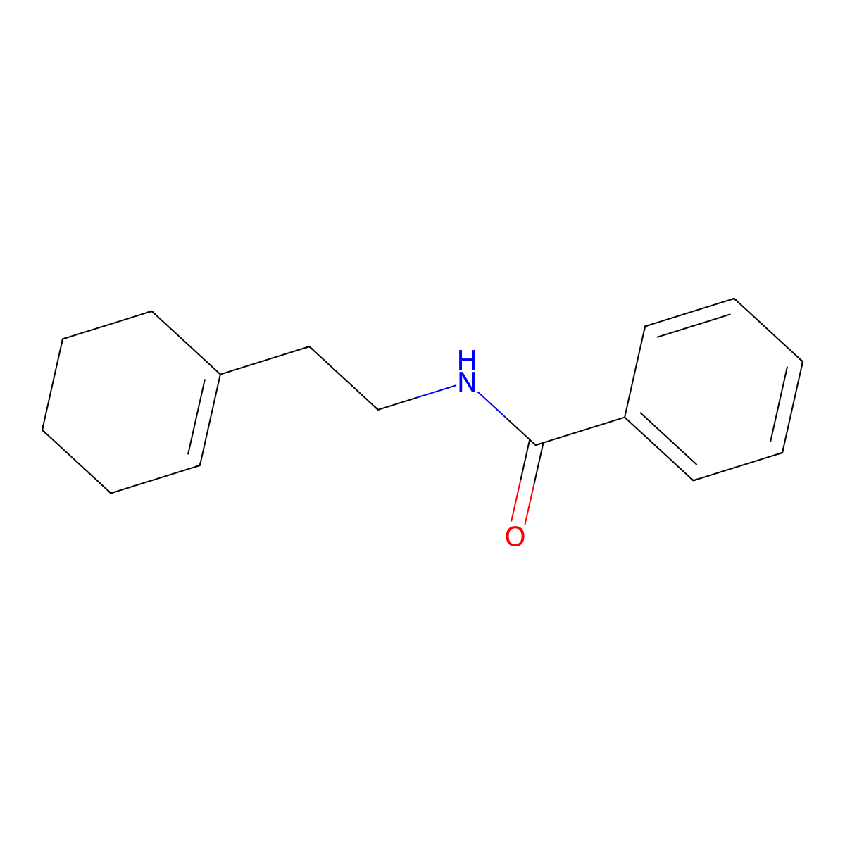 N-[2-(1-cyclohexen-1-yl)ethyl]benzamide molecular structure, CAS 101104-43-2