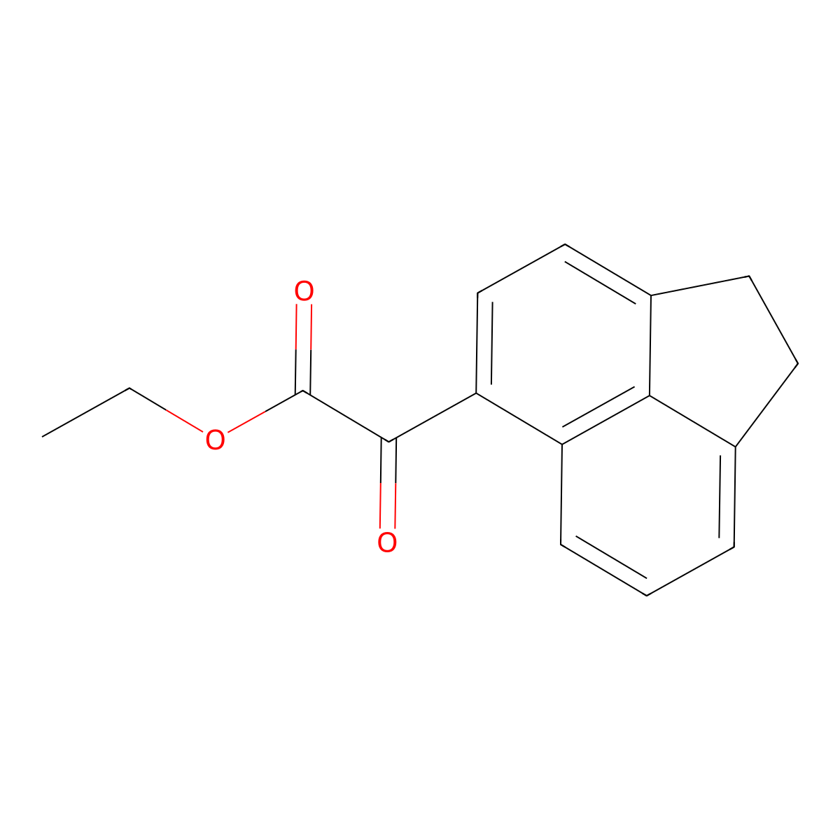 Ethyl 5-acenaphthoylformate molecular structure, CAS 101110-21-8