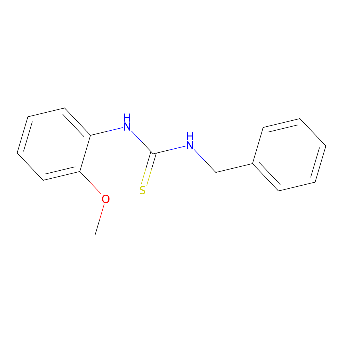 1-Benzyl-3-(2-methoxyphenyl)thiourea molecular structure, CAS 101112-29-2