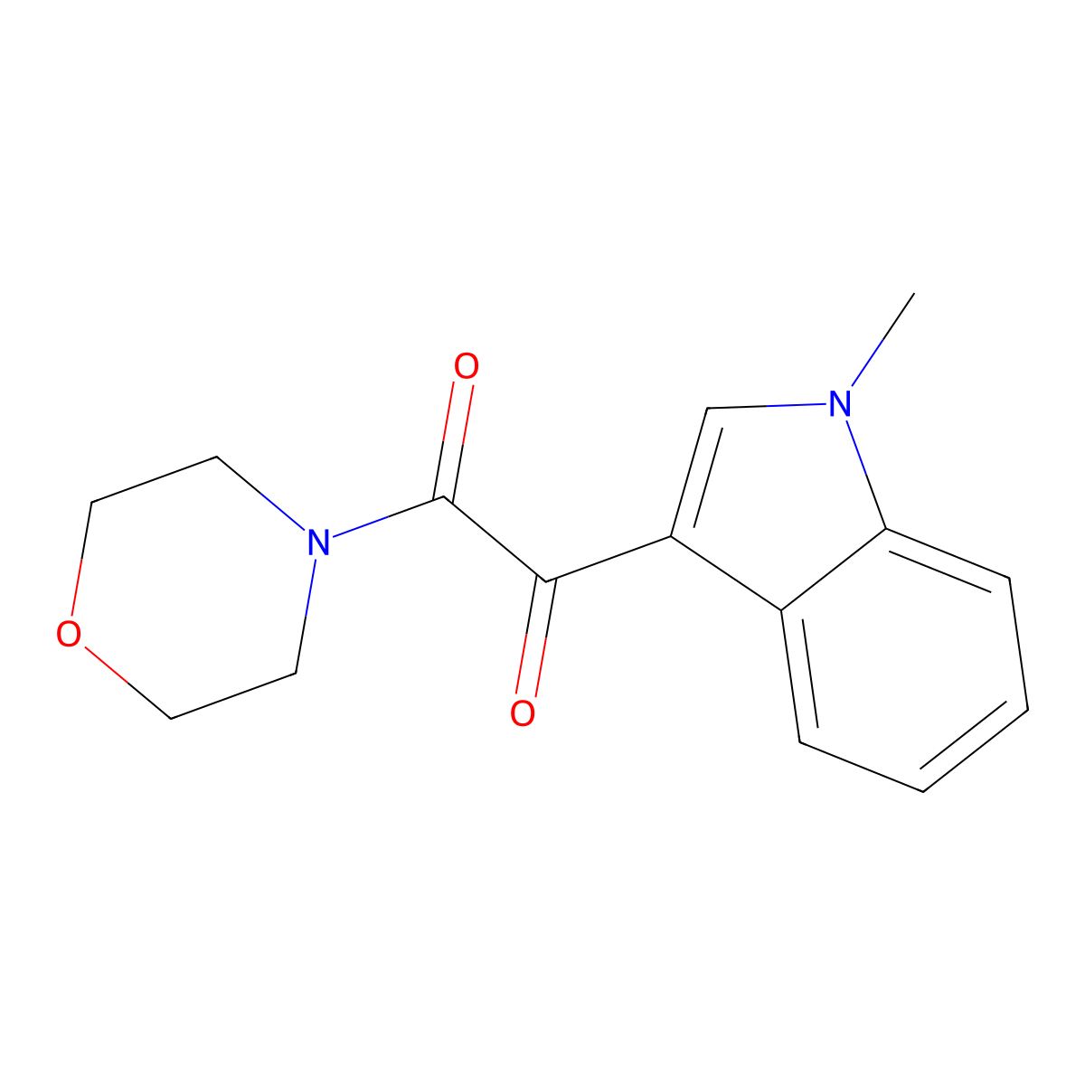 1-(1-Methylindol-3-yl)-2-morpholin-4-ylethane-1,2-dione molecular structure, CAS 101112-85-0