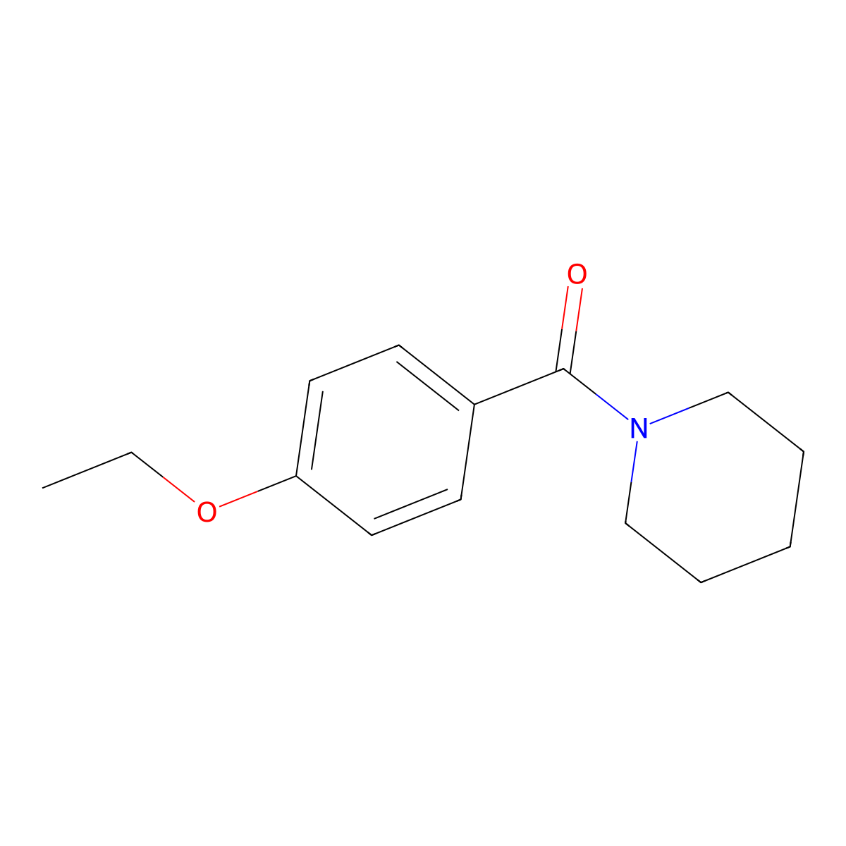 1-(4-Ethoxybenzoyl)piperidine molecular structure, CAS 101114-53-8