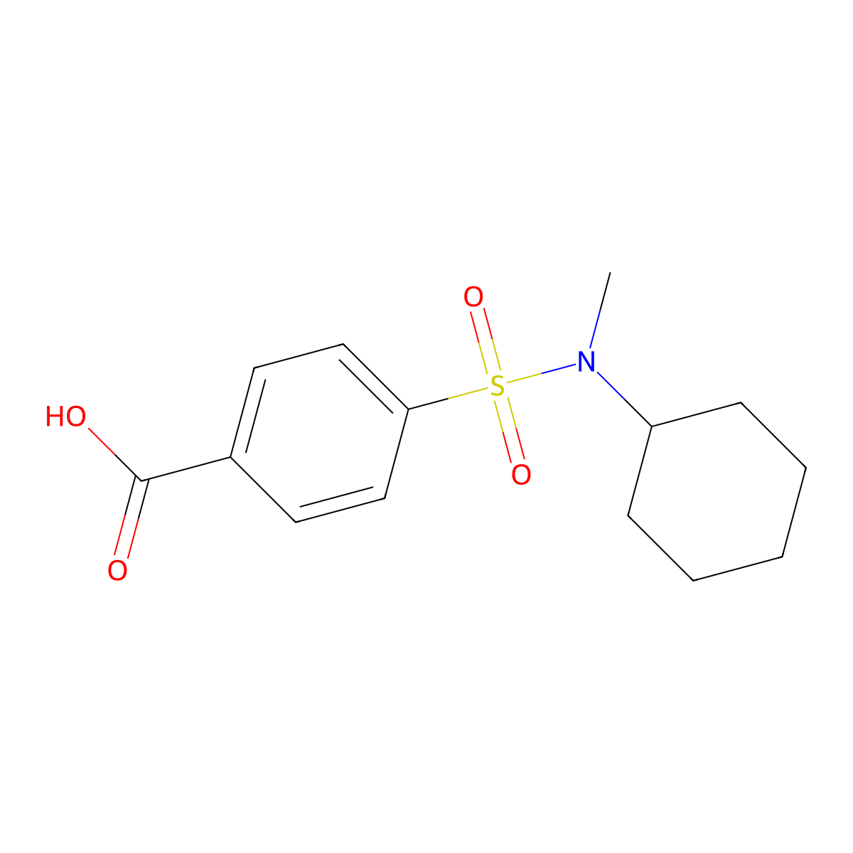 4-(Cyclohexyl(methyl)sulfamoyl)benzoic acid molecular structure, CAS 101116-05-6
