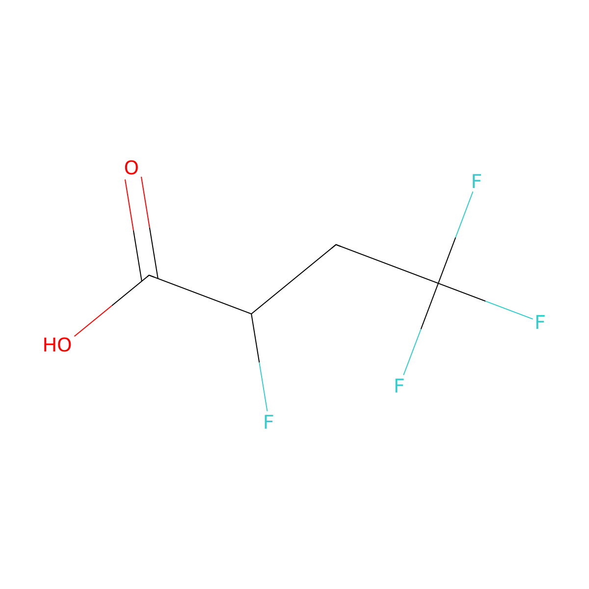 2,4,4,4-Tetrafluorobutanoic acid molecular structure, CAS 1011238-71-3