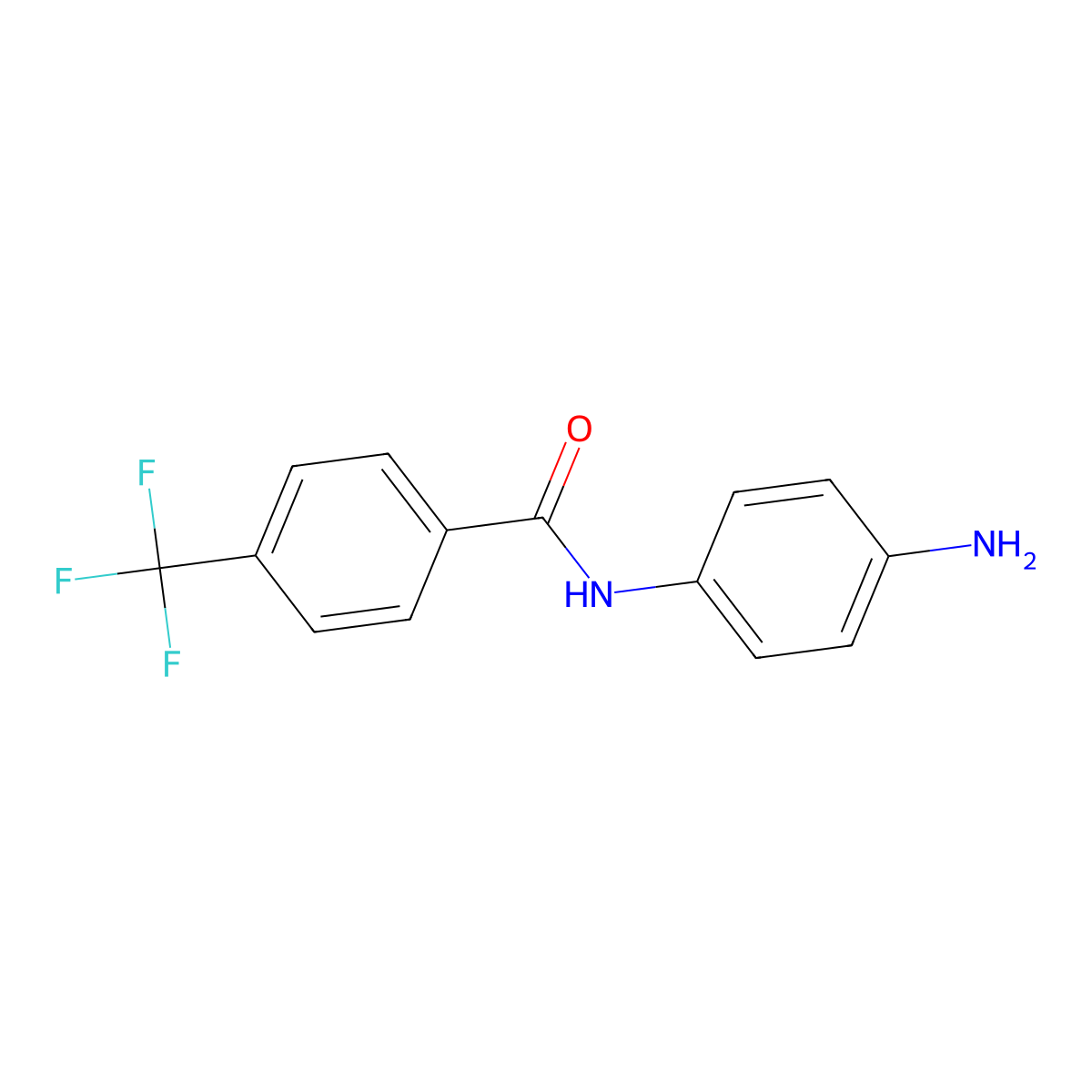 N-(4-aminophenyl)-4-(trifluoromethyl)benzamide molecular structure, CAS 1011244-70-4