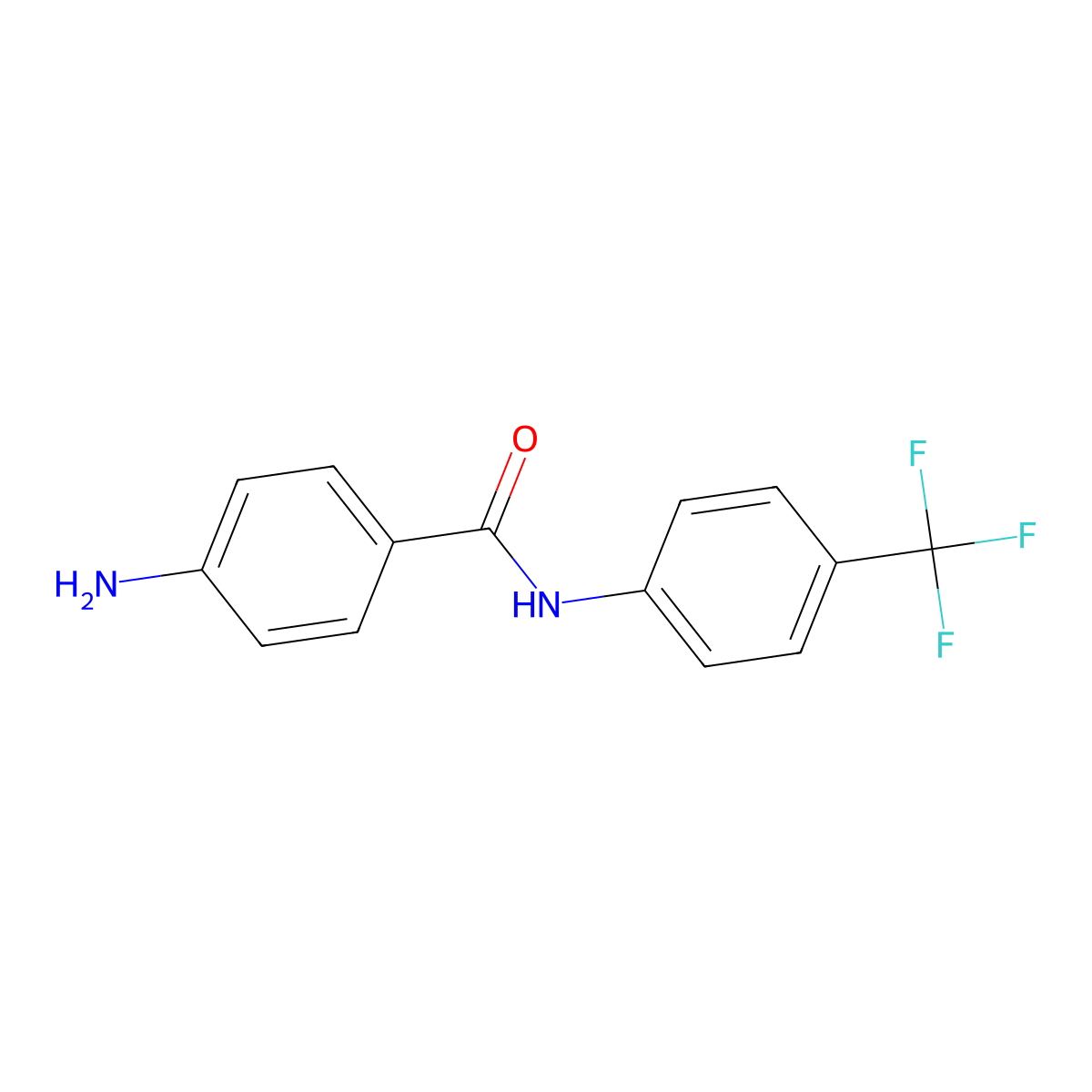 4-Amino-N-(4-trifluoromethylphenyl)benzamide molecular structure, CAS 1011244-72-6