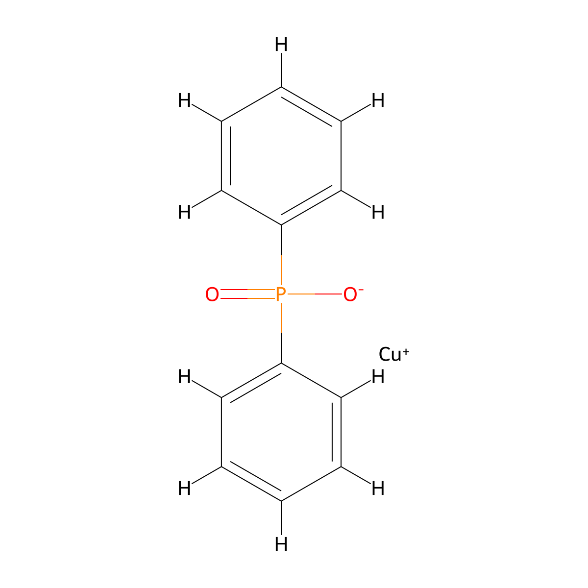 Copper(I) diphenylphosphinate molecular structure, CAS 1011257-42-3