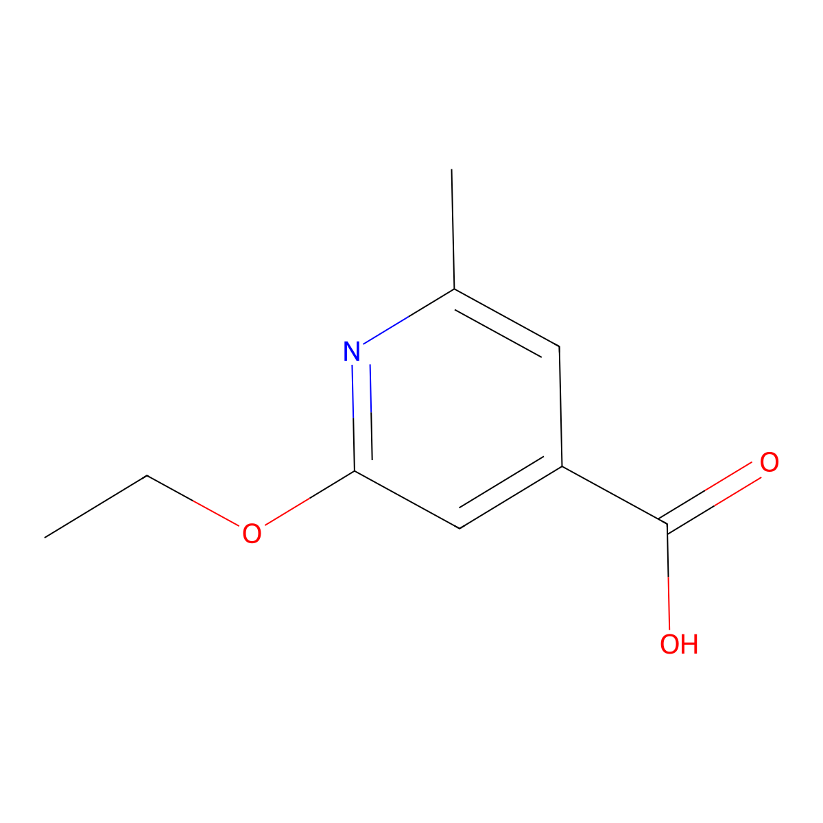 2-Ethoxy-6-methylisonicotinic acid molecular structure, CAS 1011264-05-3
