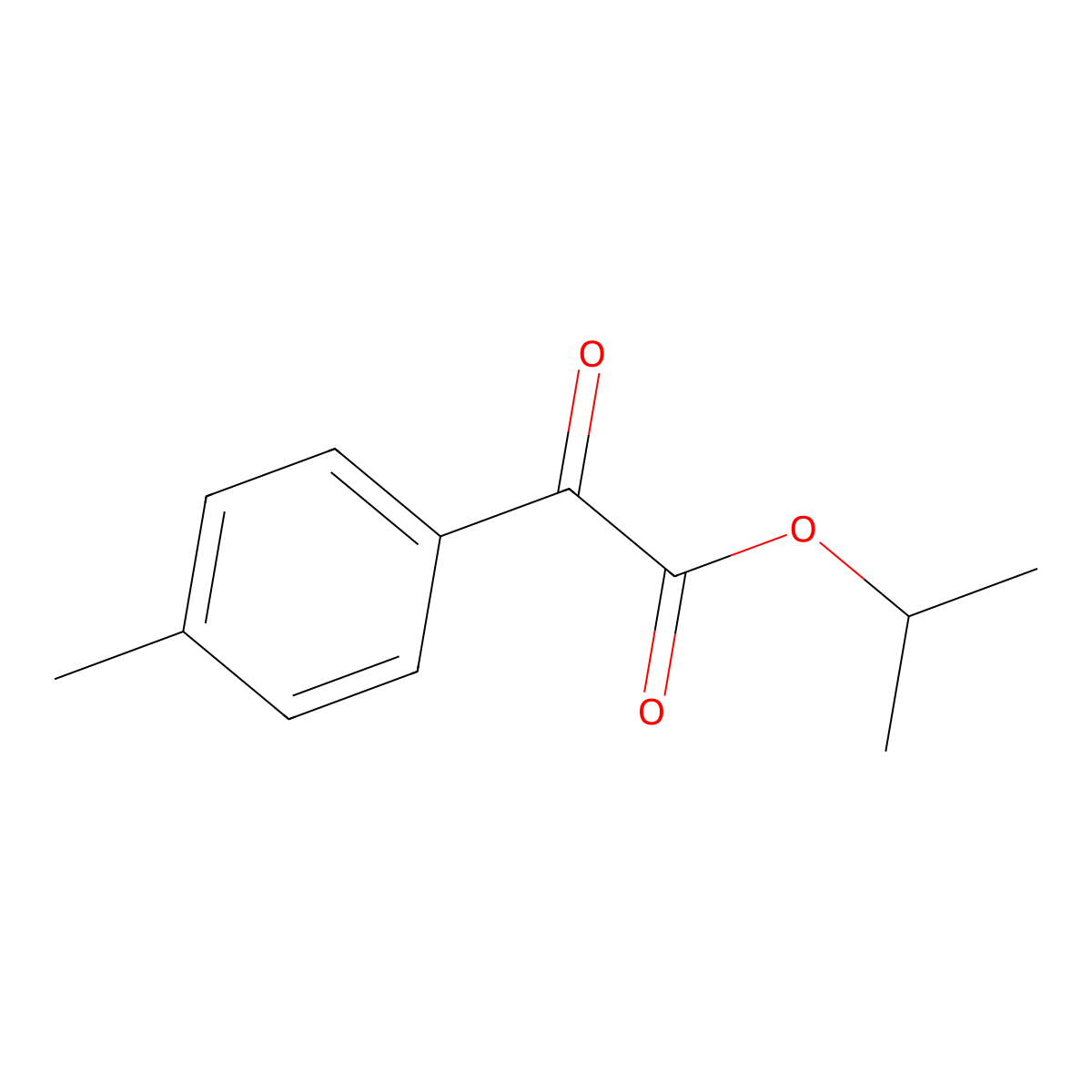 1-Methylethyl 4-methyl-alpha-oxobenzeneacetate molecular structure, CAS 101128-43-2