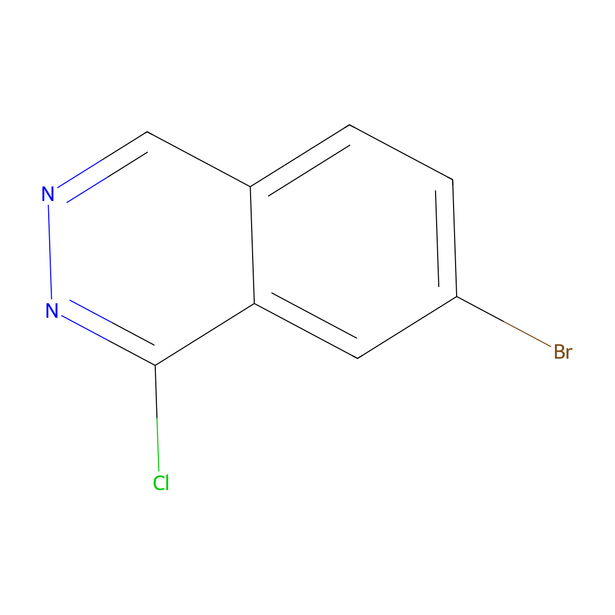 7-Bromo-1-chlorophthalazine molecular structure, CAS 1011291-78-3