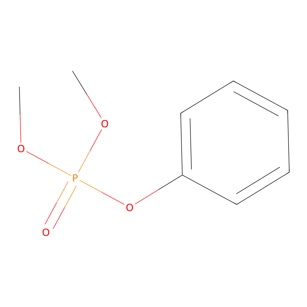 Phosphoric acid, dimethyl phenyl ester molecular structure, CAS 10113-28-7