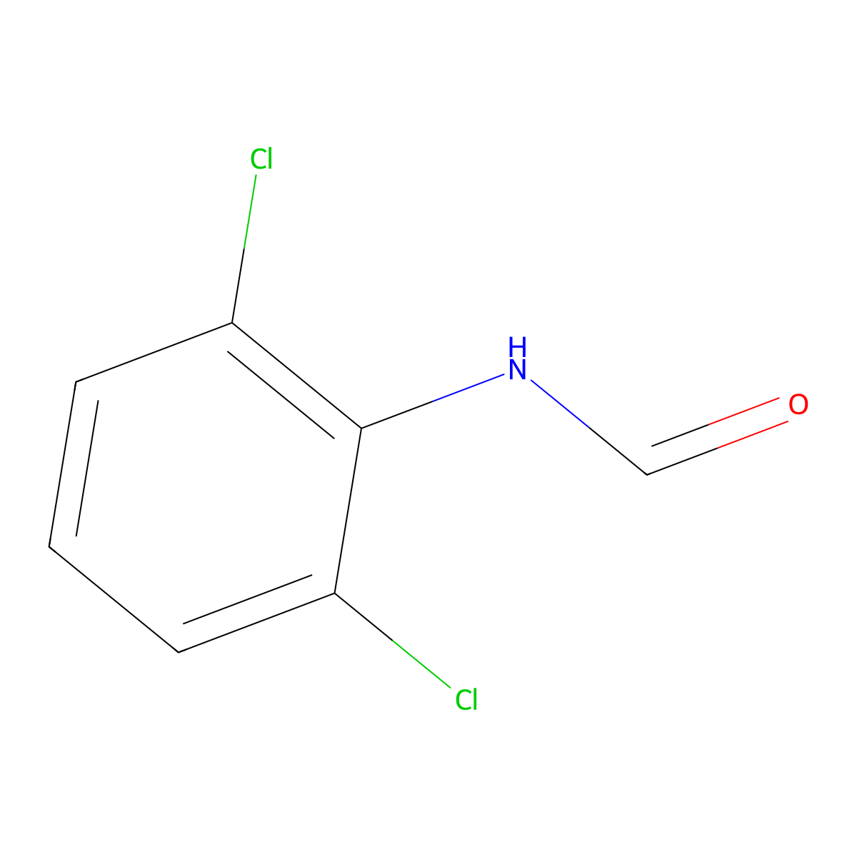 N-(2,6-dichlorophenyl)formamide molecular structure, CAS 10113-35-6