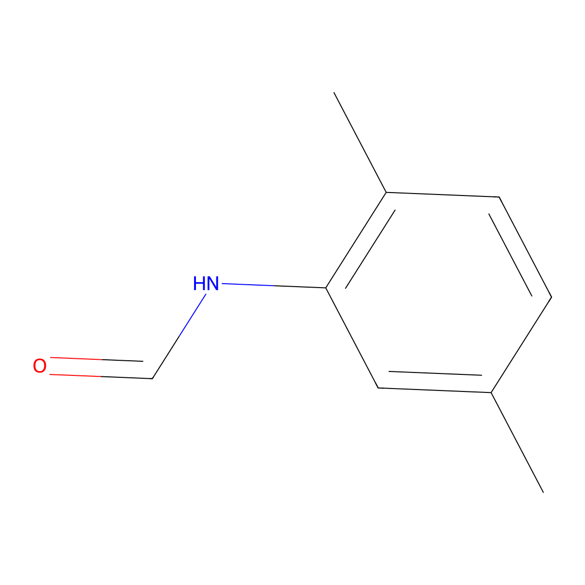 N-(2,5-Dimethylphenyl)formamide molecular structure, CAS 10113-40-3