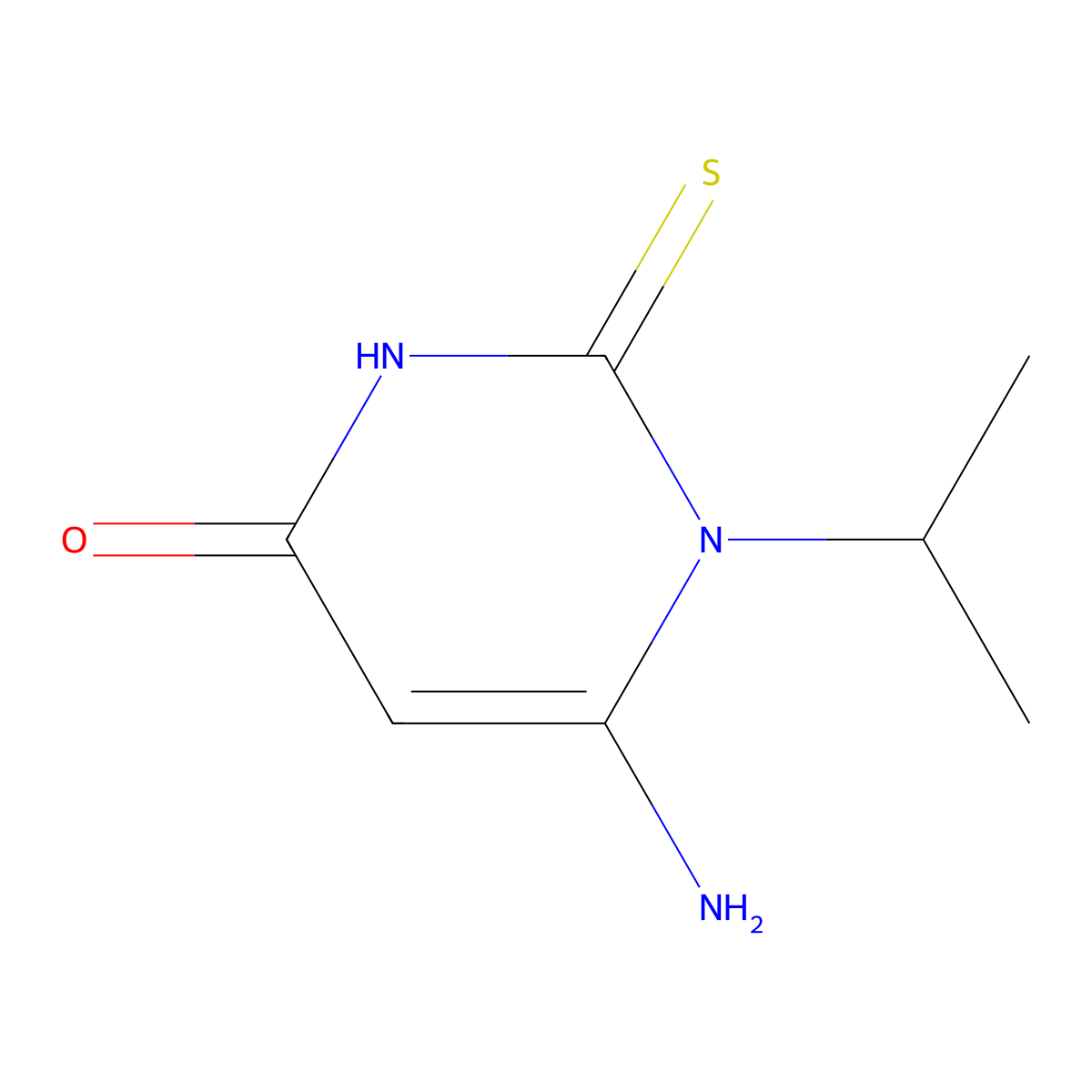 6-Amino-1-isopropyl-2-thioxo-2,3-dihydropyrimidin-4(1H)-one molecular structure, CAS 1011349-32-8
