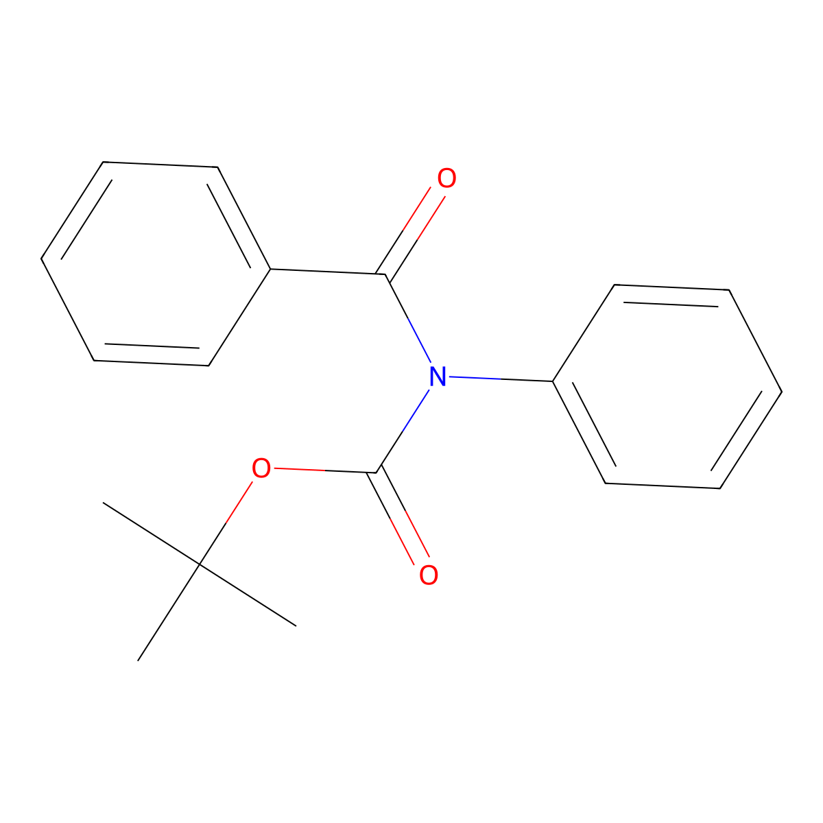 tert-Butyl benzoyl(phenyl)carbamate molecular structure, CAS 101137-69-3