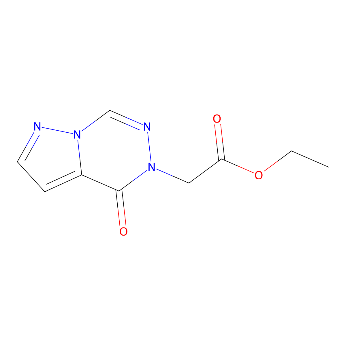 ethyl (4-oxopyrazolo[1,5-d][1,2,4]triazin-5(4H)-yl)acetate molecular structure, CAS 1011371-03-1